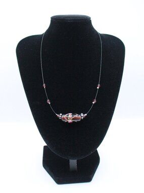 Lampwork Glass Bead Necklace